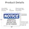 Signmission Emergency Water And Gas Shutoff Tool Do Not Remove, 18 in W x Rectangle, Plastic OS-2PACK-NS-P-1218-L-11936 - alternate 2